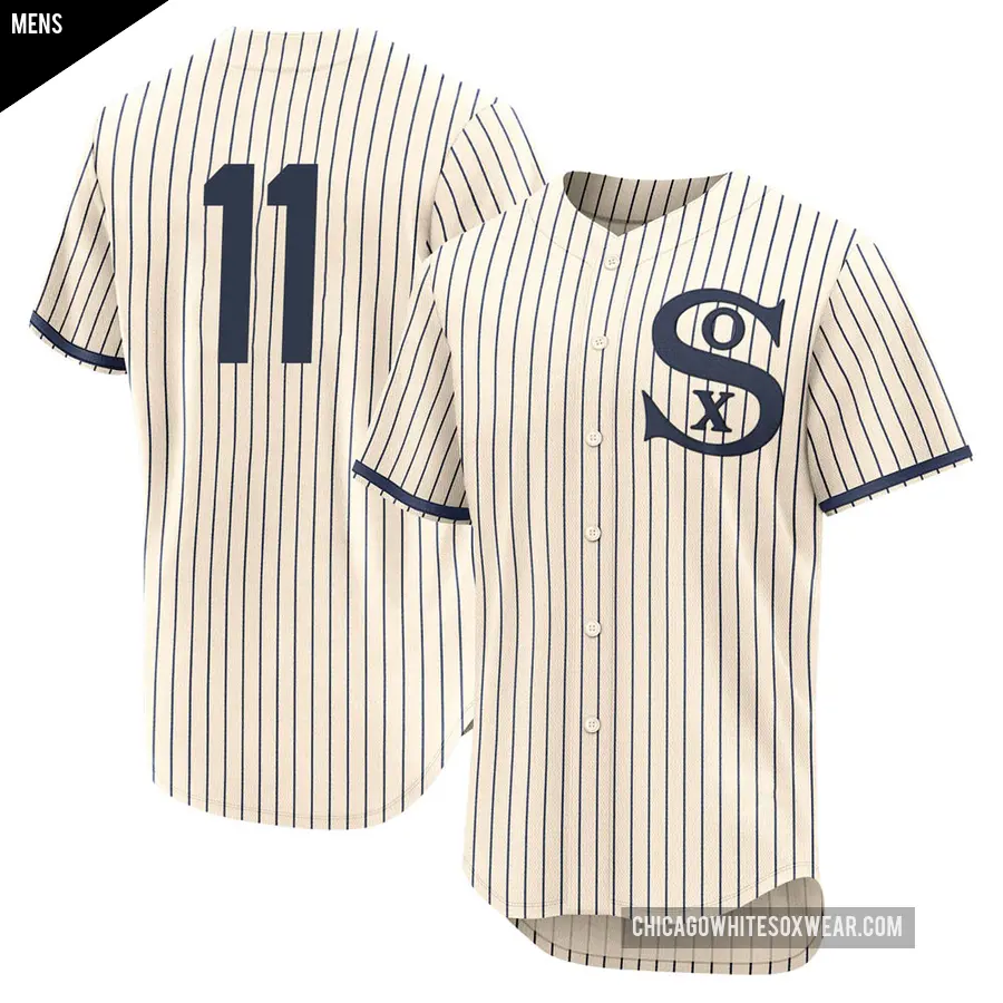 Men's Chicago White Sox ＃11 Luis Aparicio Authentic Cream 2021 Field of Dreams Jersey