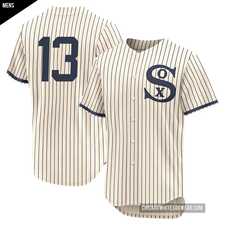 Men's Chicago White Sox ＃13 Ozzie Guillen Authentic Cream 2021 Field of Dreams Jersey