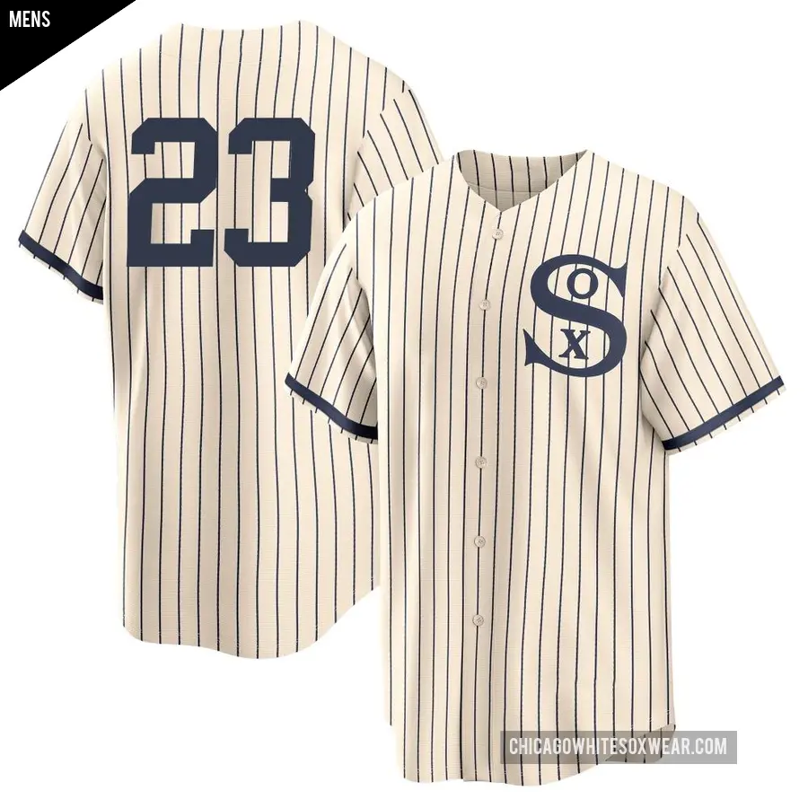Men's Chicago White Sox ＃23 Andrew Benintendi Replica Cream 2021 Field of Dreams Jersey