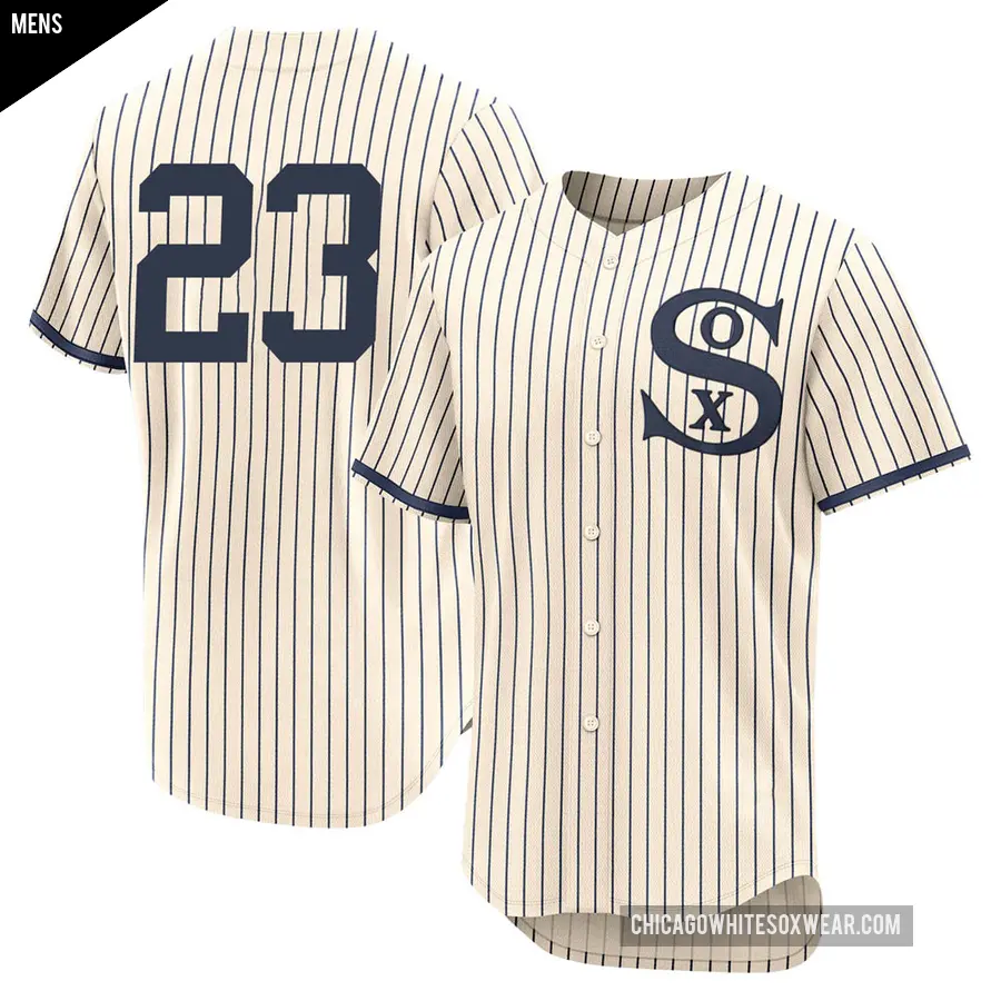 Men's Chicago White Sox ＃23 Robin Ventura Authentic Cream 2021 Field of Dreams Jersey