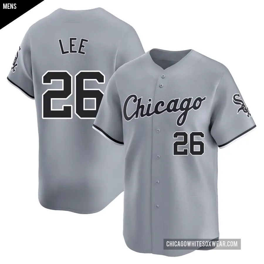 Men's Chicago White Sox ＃26 Korey Lee Limited Gray Road Jersey