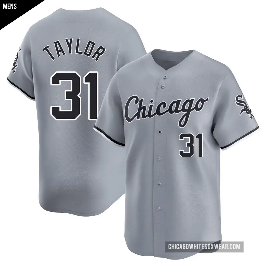 Men's Chicago White Sox ＃31 Grant Taylor Limited Gray Road Jersey