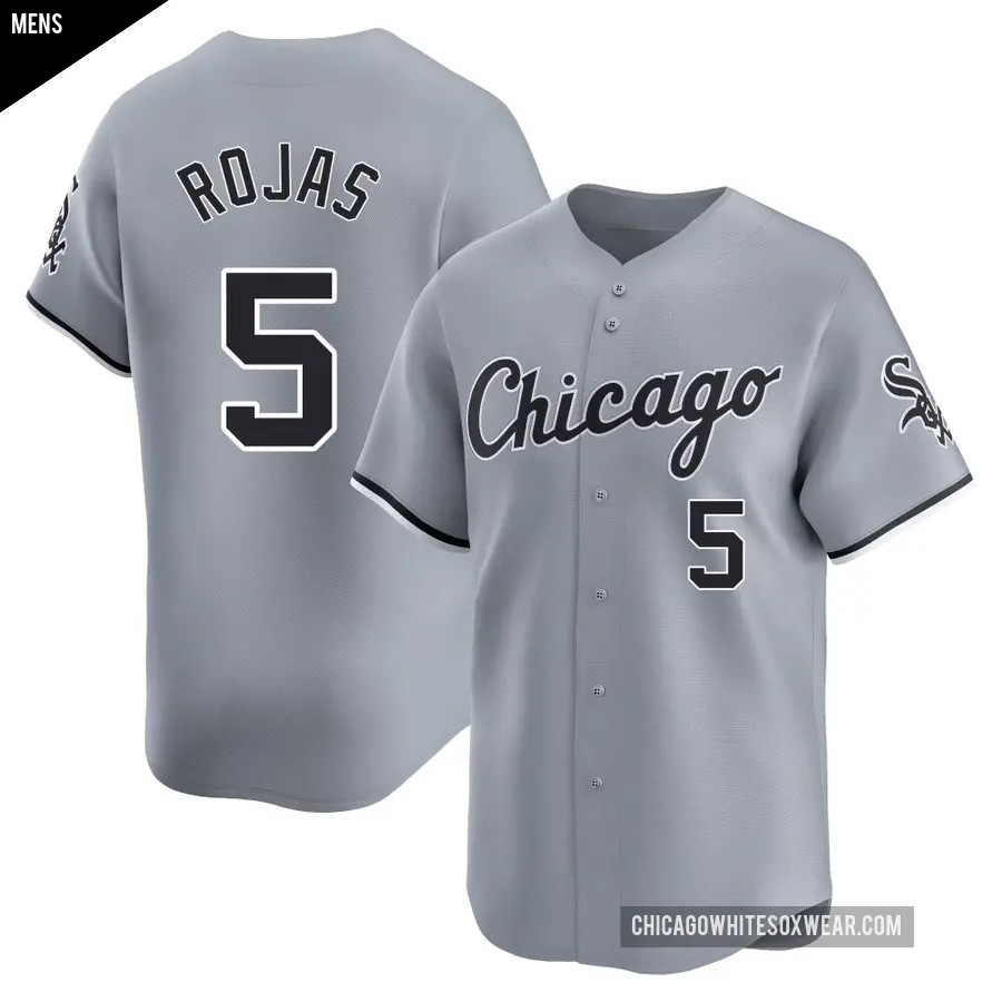 Men's Chicago White Sox ＃5 Josh Rojas Limited Gray Road Jersey