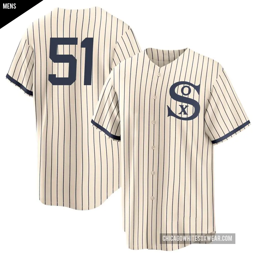 Men's Chicago White Sox ＃51 Jared Shuster Replica Cream 2021 Field of Dreams Jersey