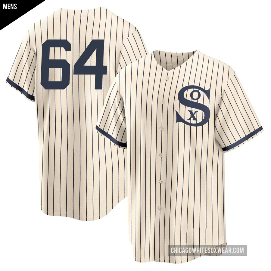 Men's Chicago White Sox ＃64 Shane Smith Replica Cream 2021 Field of Dreams Jersey