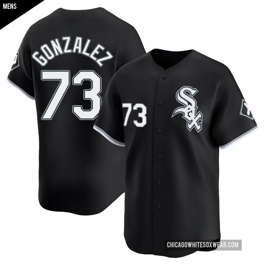 Men's Chicago White Sox ＃73 Wikelman Gonzalez Limited Black Alternate Jersey