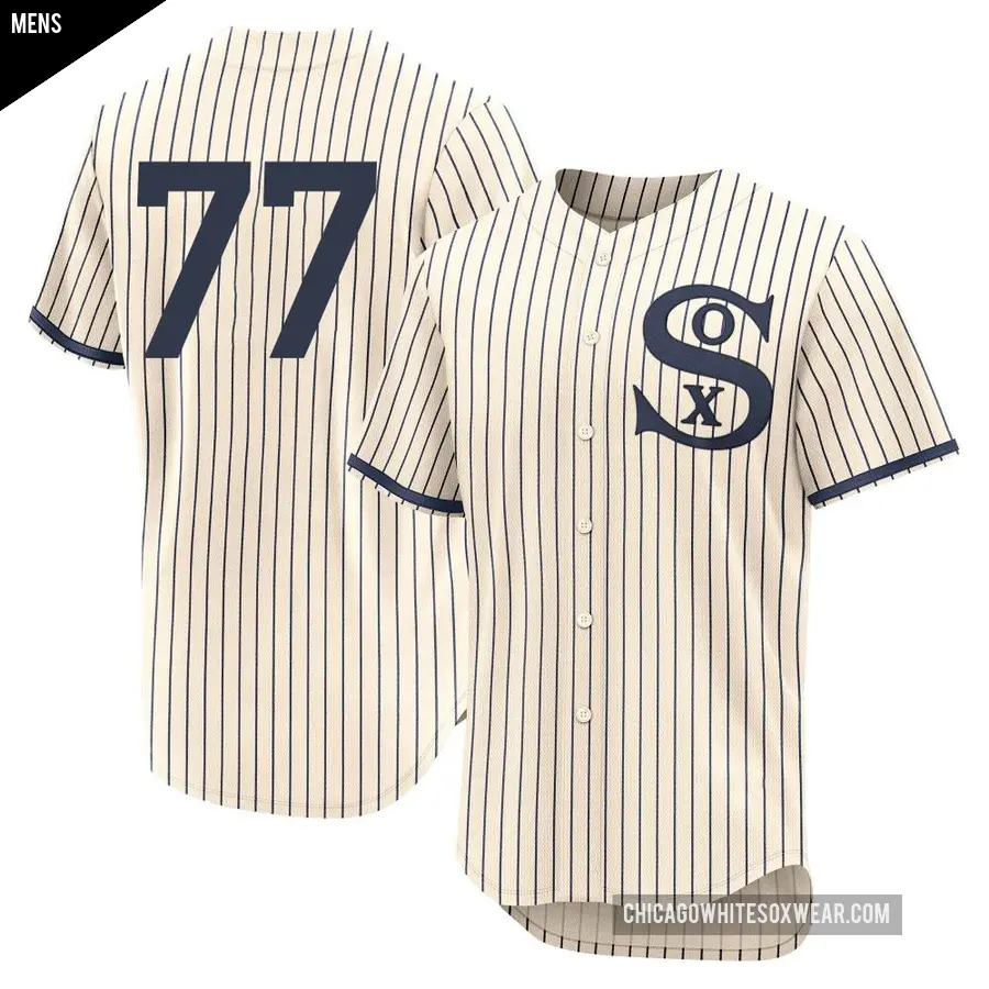 Men's Chicago White Sox ＃77 Micker Adolfo Authentic Cream 2021 Field of Dreams Jersey