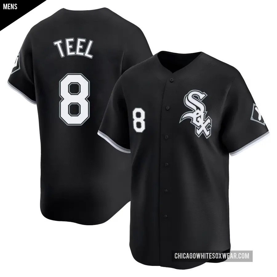 Men's Chicago White Sox ＃8 Kyle Teel Limited Black Alternate Jersey