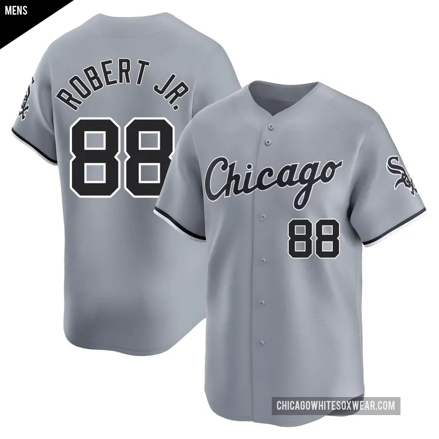 Men's Chicago White Sox ＃88 Luis Robert Jr. Limited Gray Road Jersey
