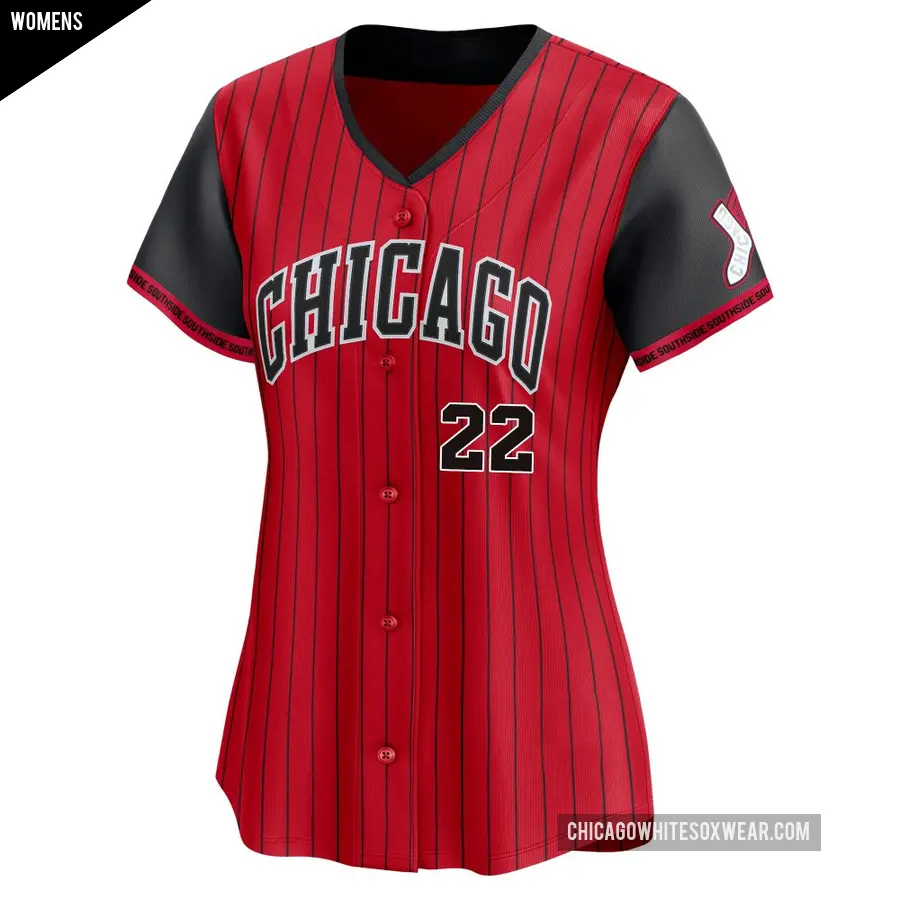 Women&#039;s Chicago White Sox &#65283;22 Charlie Tilson Limited Red/Black 2025 City Connect Jersey