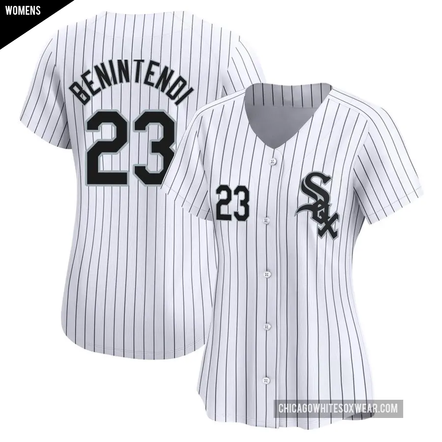 Women's Chicago White Sox ＃23 Andrew Benintendi Limited White Home Jersey