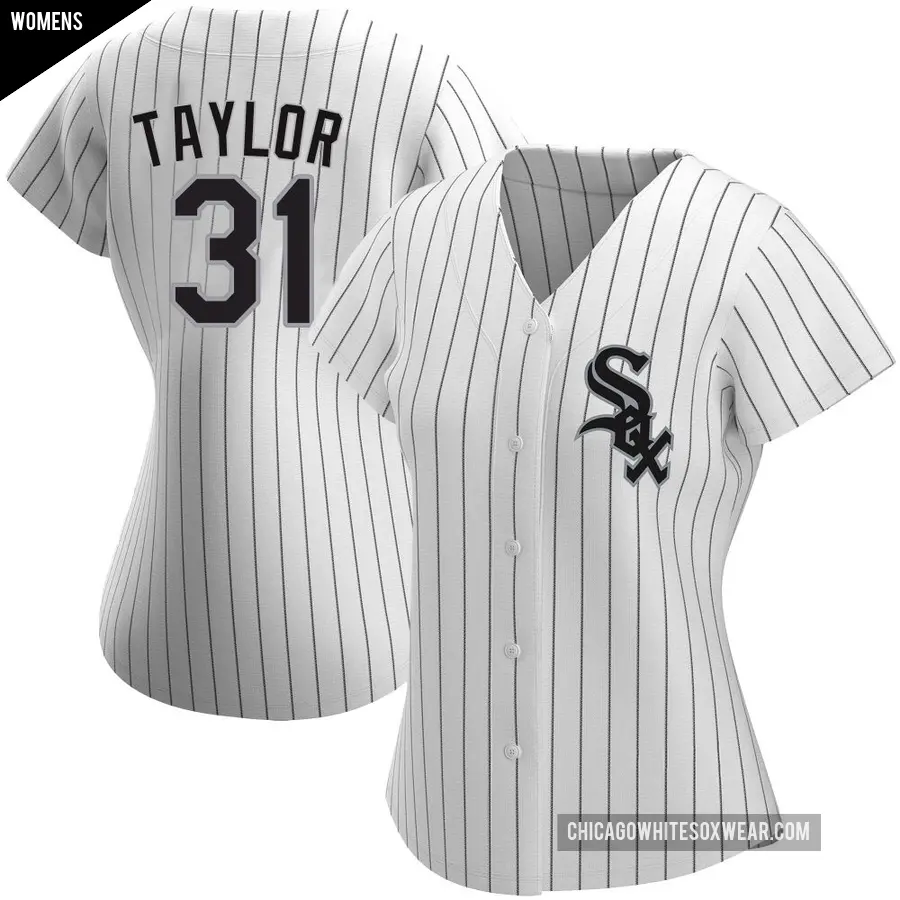 Women's Chicago White Sox ＃31 Grant Taylor Replica White Home Jersey