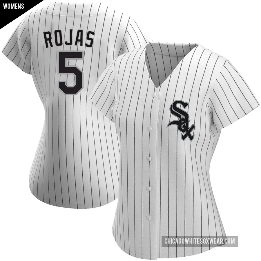 Women's Chicago White Sox ＃5 Josh Rojas Authentic White Home Jersey