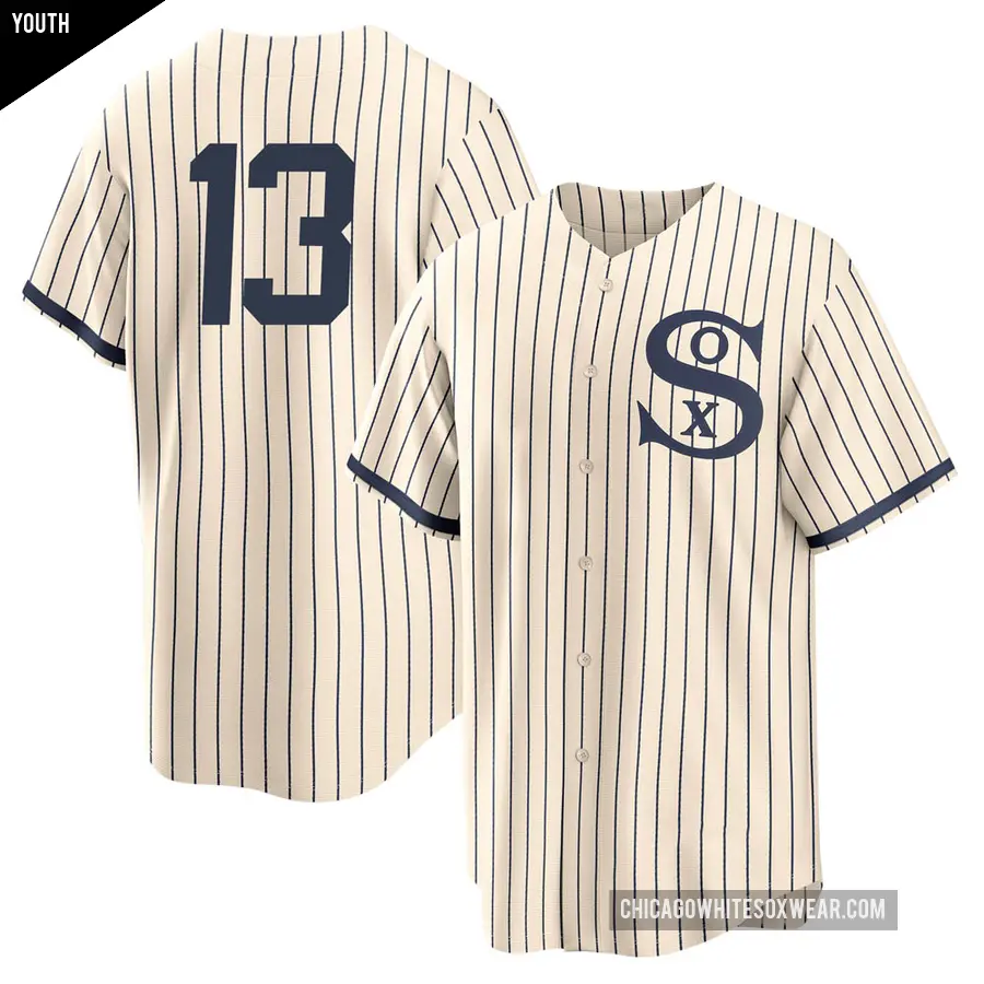 Youth Chicago White Sox ＃13 Ozzie Guillen Replica Cream 2021 Field of Dreams Jersey