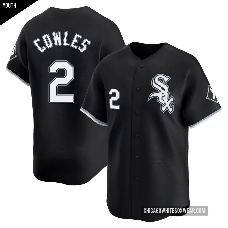 Youth Chicago White Sox ＃2 Ben Cowles Limited Black Alternate Jersey