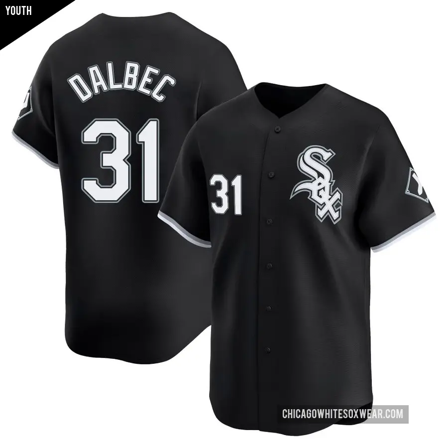 Youth Chicago White Sox ＃31 Bobby Dalbec Limited Black Alternate Jersey