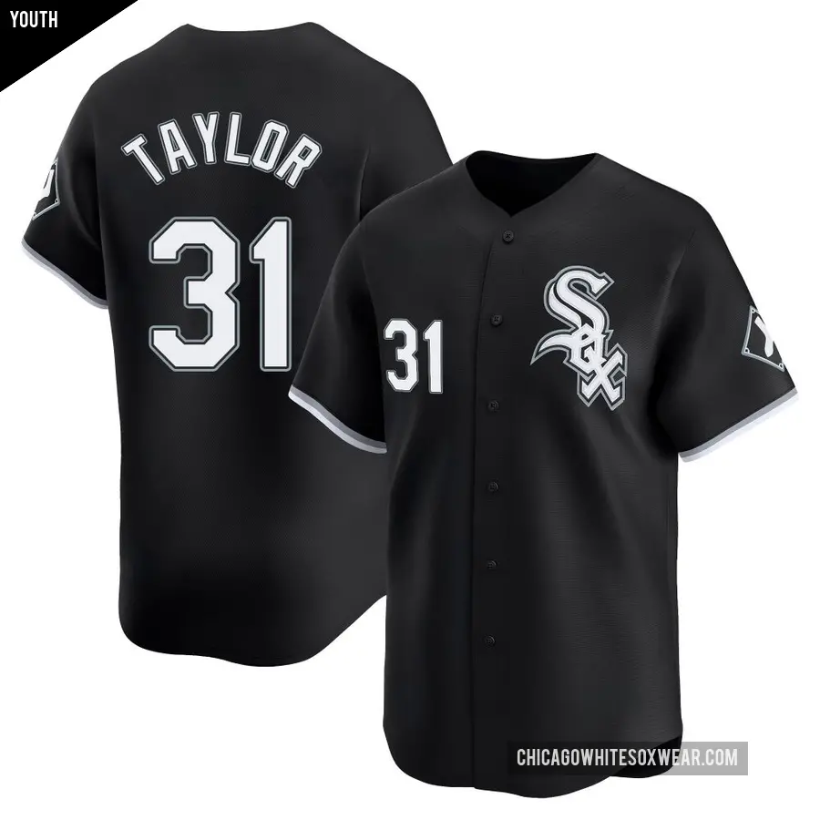 Youth Chicago White Sox ＃31 Grant Taylor Limited Black Alternate Jersey