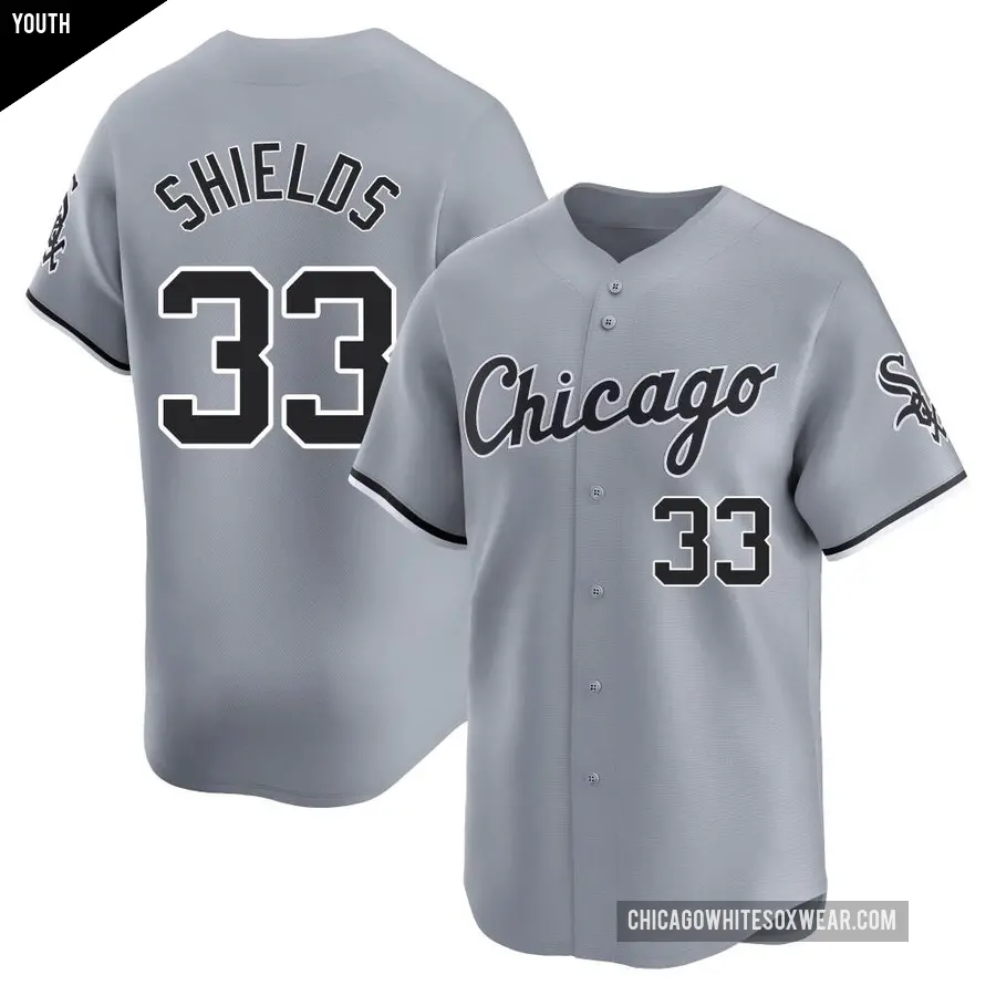 Youth Chicago White Sox ＃33 James Shields Limited Gray Road Jersey