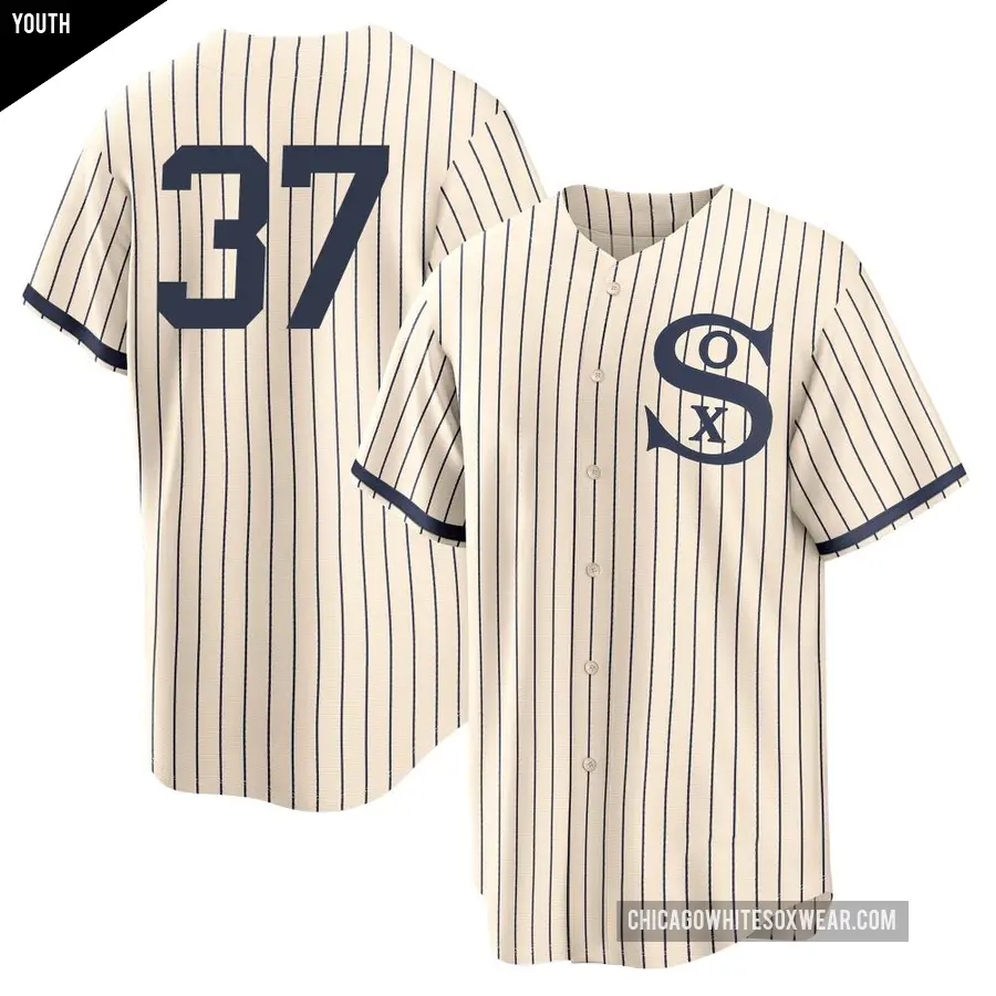 Youth Chicago White Sox ＃37 Gus Varland Replica Cream 2021 Field of Dreams Jersey