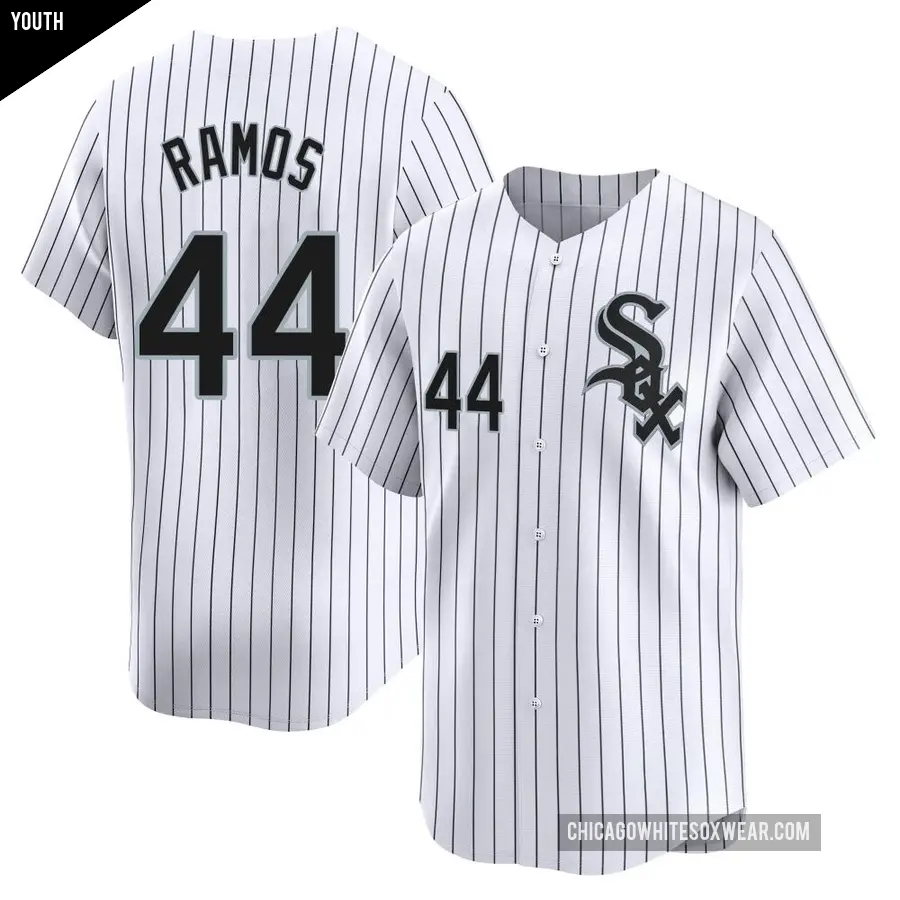 Youth Chicago White Sox ＃44 Bryan Ramos Limited White Home Jersey