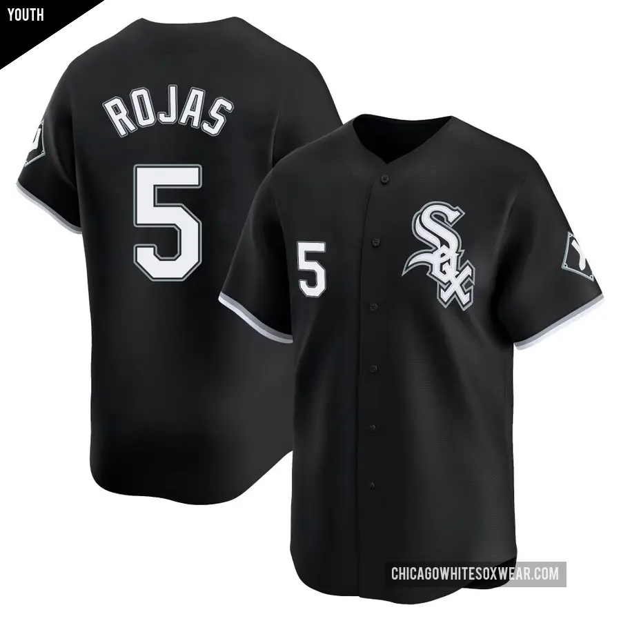 Youth Chicago White Sox ＃5 Josh Rojas Limited Black Alternate Jersey