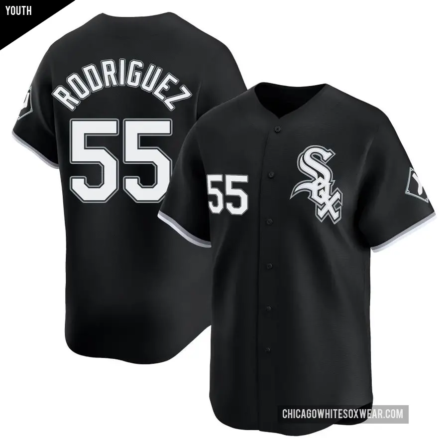 Youth Chicago White Sox ＃55 Jose Rodriguez Limited Black Alternate Jersey