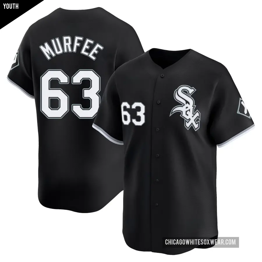 Youth Chicago White Sox ＃63 Penn Murfee Limited Black Alternate Jersey