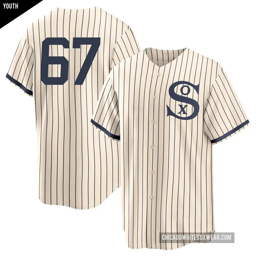 Youth Chicago White Sox ＃67 Owen White Replica White Cream 2021 Field of Dreams Jersey