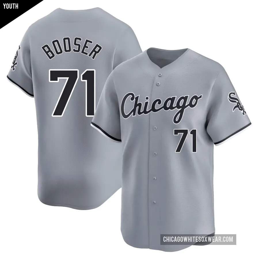 Youth Chicago White Sox ＃71 Cam Booser Limited Gray Road Jersey