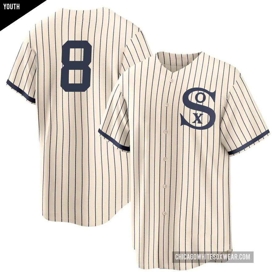 Youth Chicago White Sox ＃8 Jacob Amaya Replica Cream 2021 Field of Dreams Jersey